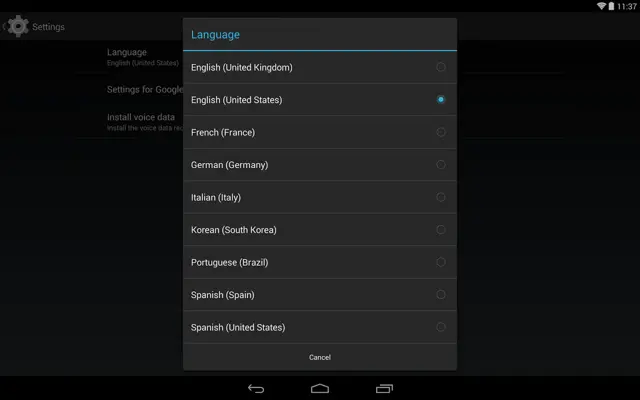 Speech Services by Google android App screenshot 9