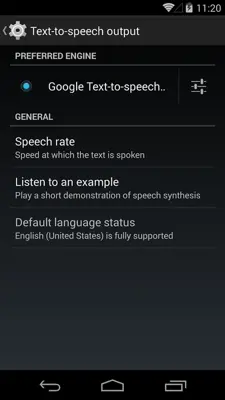 Speech Services by Google android App screenshot 3