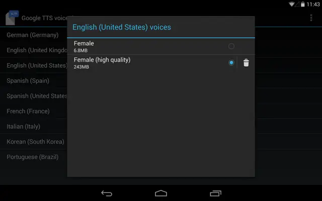 Speech Services by Google android App screenshot 6